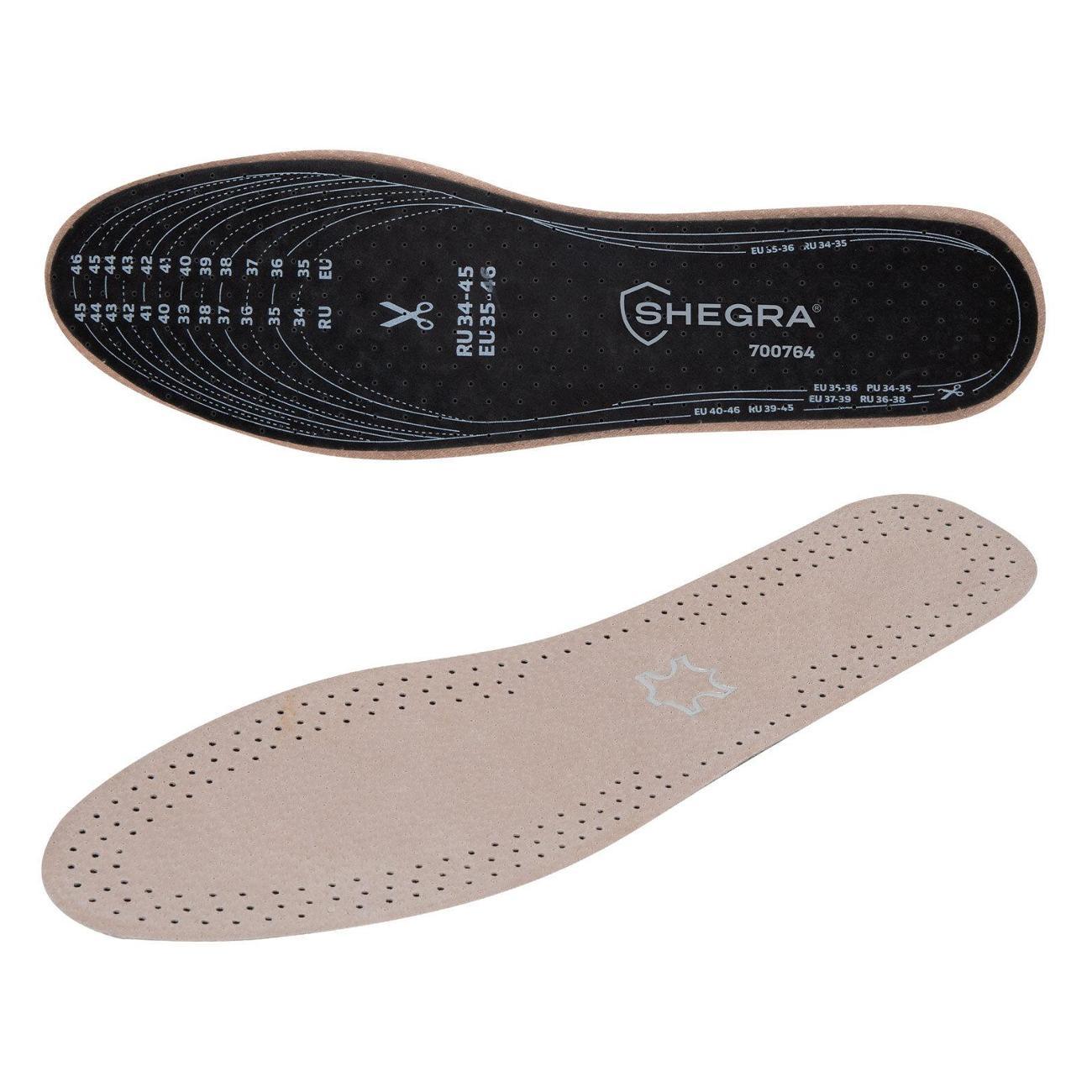 Стельки SHEGRA Стельки д/обуви из натуральной кожи р34-45