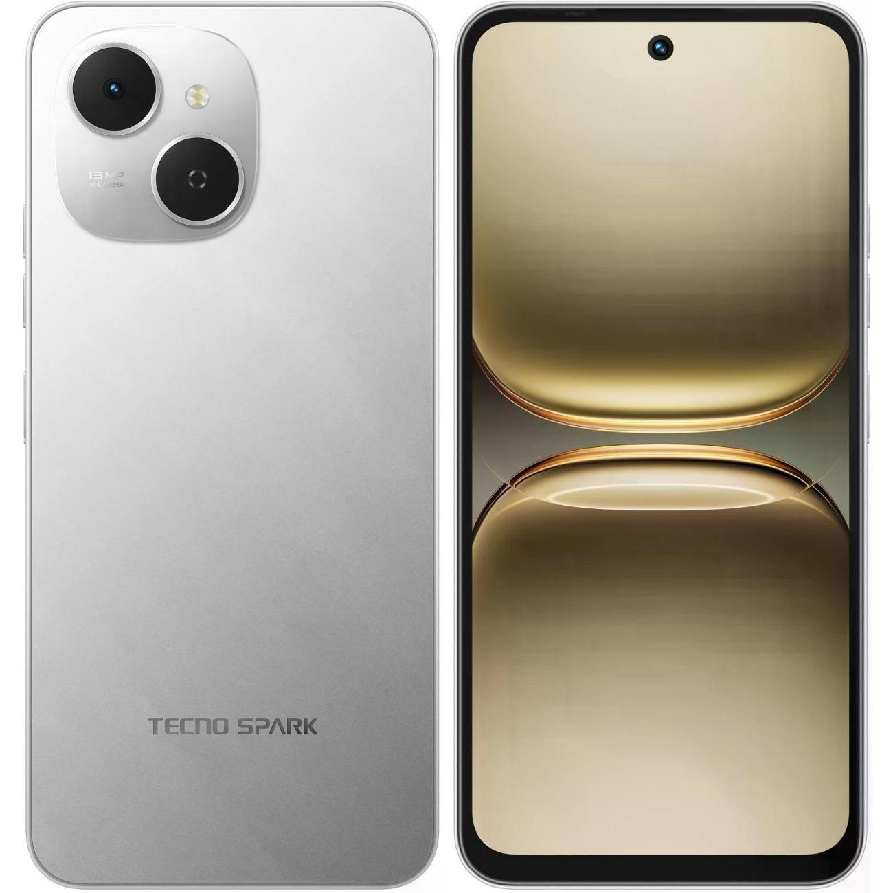 Смартфон TECNO Spark 40C (KM4K&nbsp;128+8&nbsp;VEIL&nbsp;WHITE)