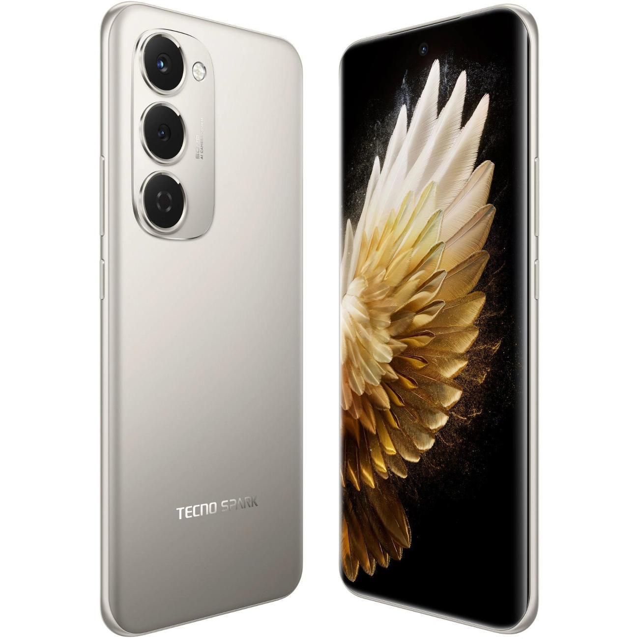 Смартфон Tecno Spark 40 Pro+ (KM7 256+8 MOON TITANIUM)