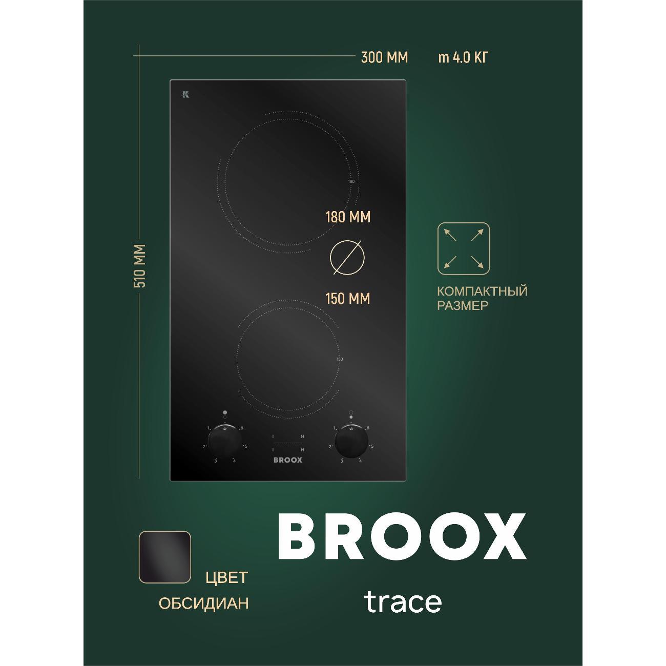 Встраиваемая электрическая панель BROOX ПЭВ 20 С trace