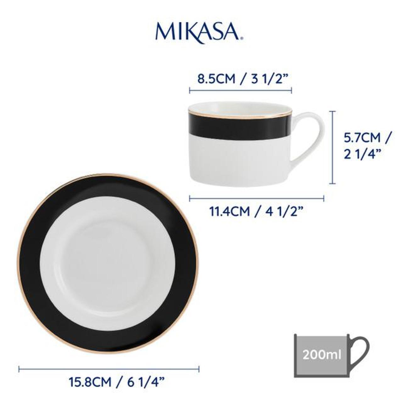 Чайный сервиз Kitchen Craft Mikasa Luxe Deco 200мл, 2 шт.