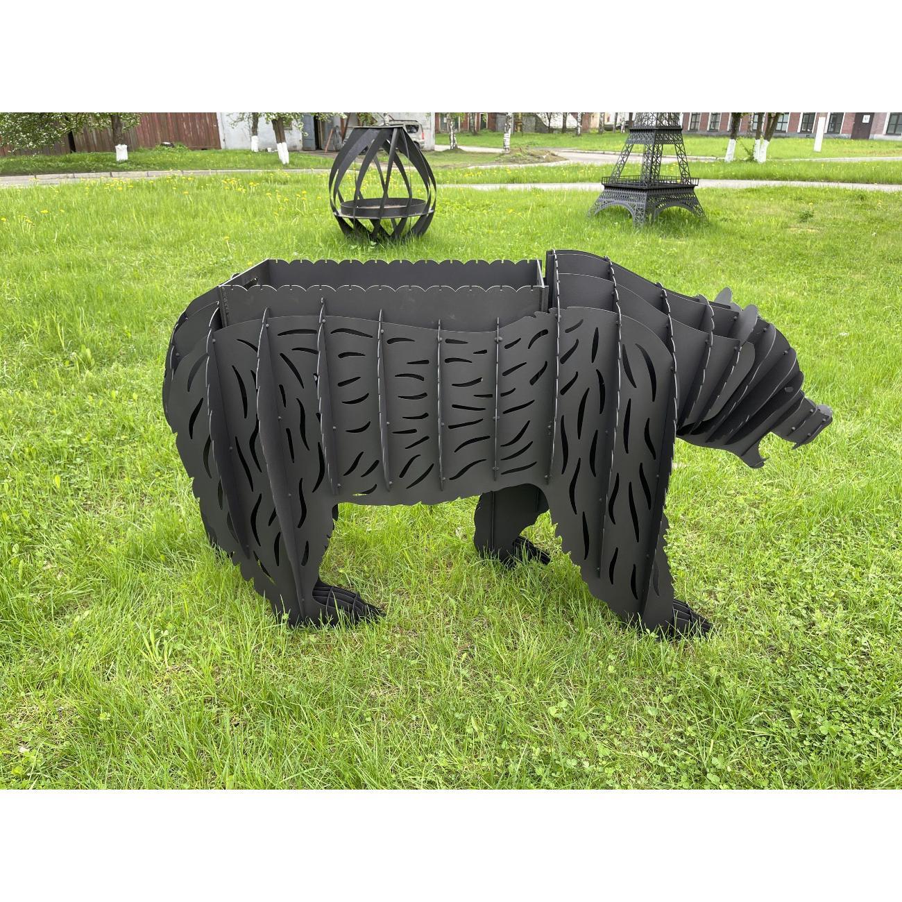 Мангал Нет бренда медведь гризли в виде животного