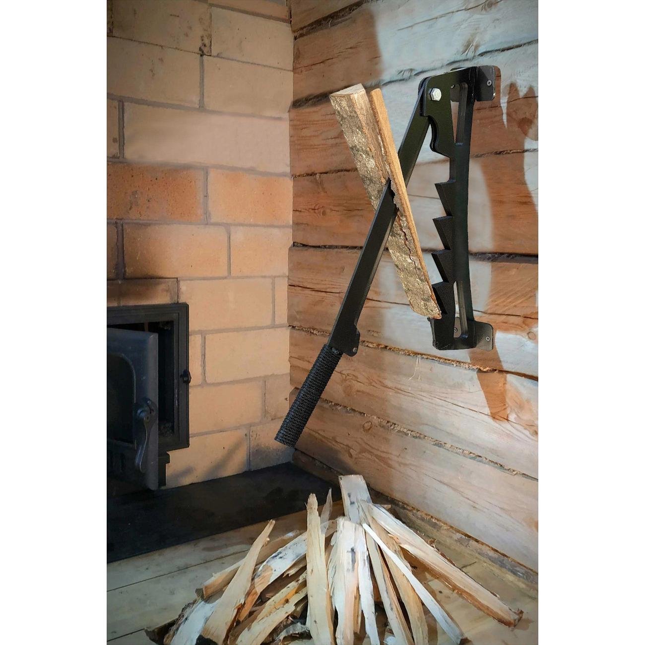 Дровокол ручной Нет бренда Щепокол из спец стали 65Г, настенный для дров, усиленный, для дров и веток