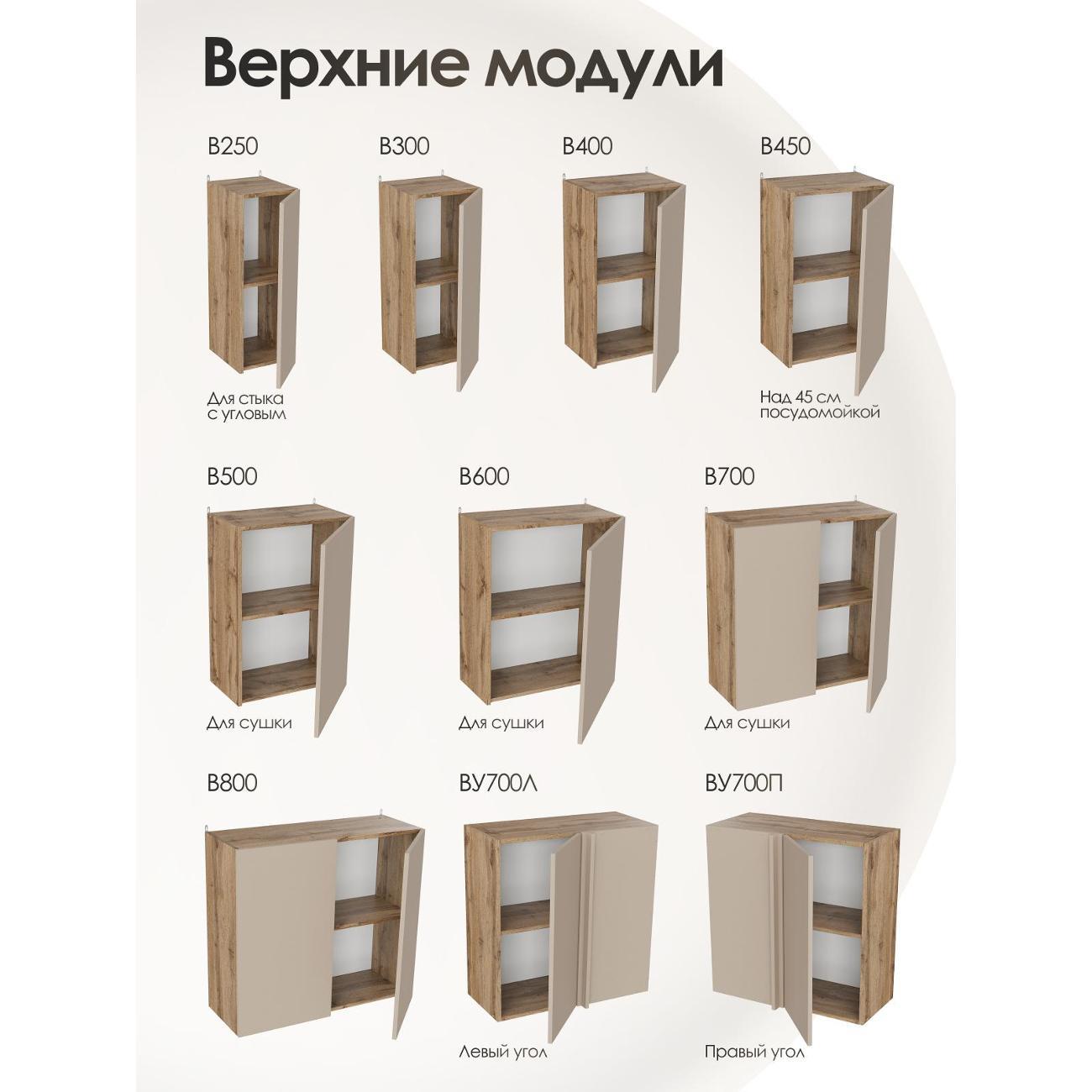 Кухня модульная Frenesie Капучино В700