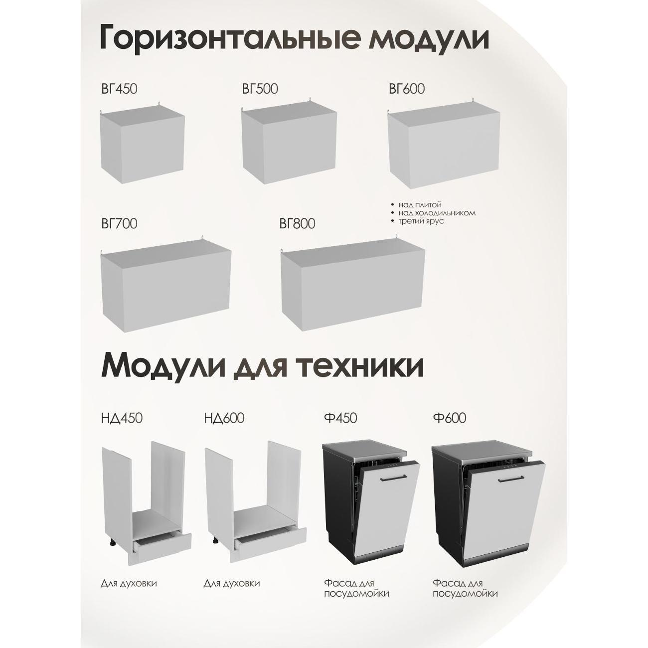 Кухня модульная Frenesie Лофт Ф600