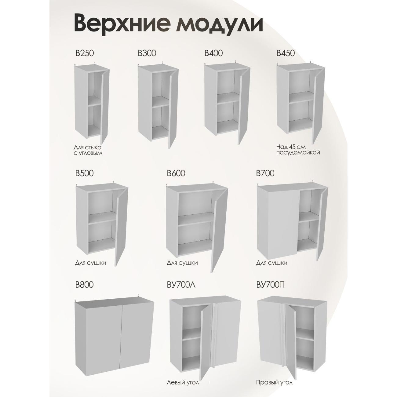 Кухня модульная Frenesie Лофт Ф600