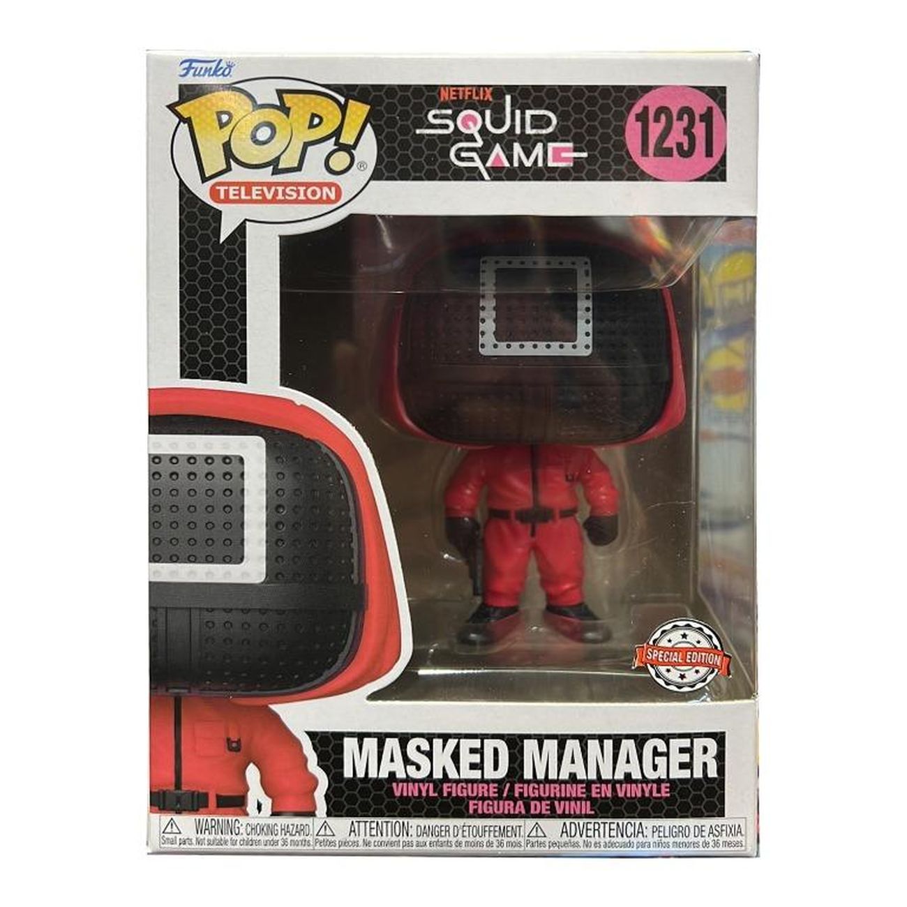 Фигурка Funko POP! TV Squid Game Square Masked Manager (Exc)