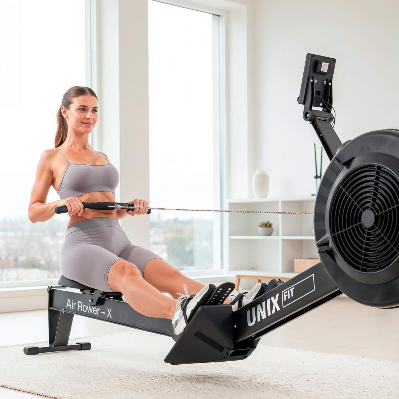 Гребной тренажер UNIX Fit воздушная гребля / Rower-X