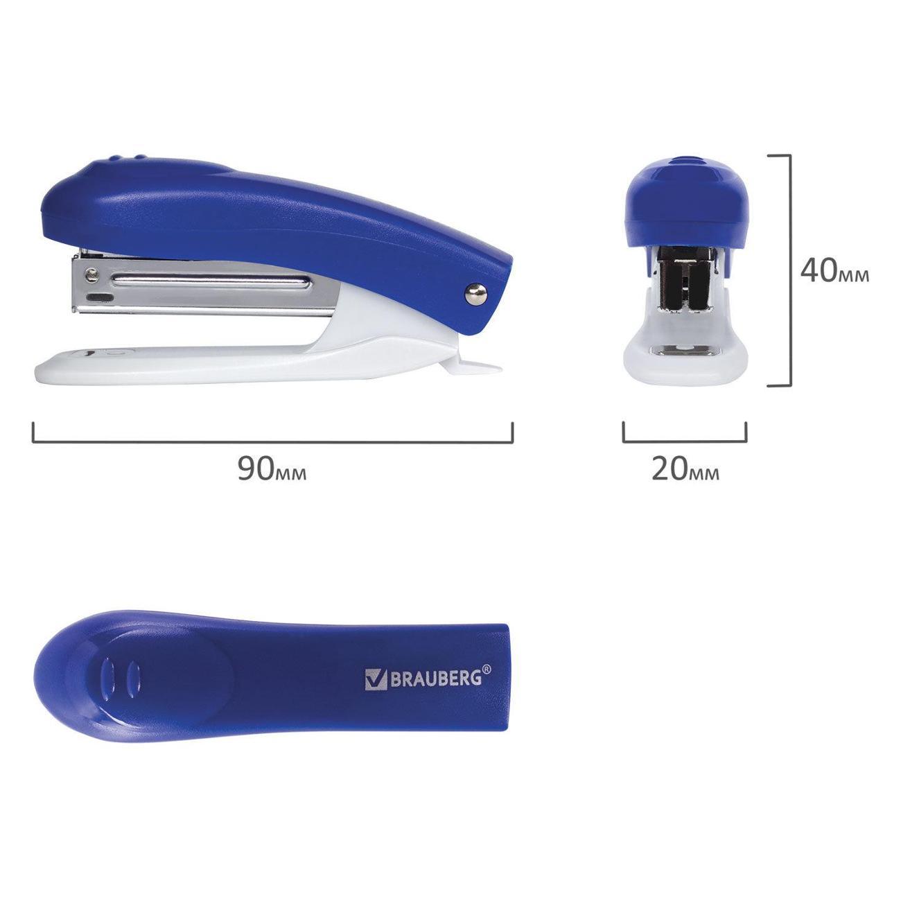 Степлер канцелярский Brauberg Степлер №10 BRG Original до 12л, синий