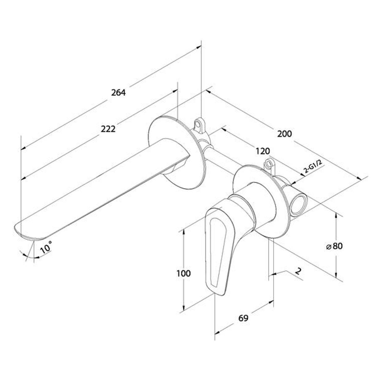 Смеситель Milardo DALBL00M65