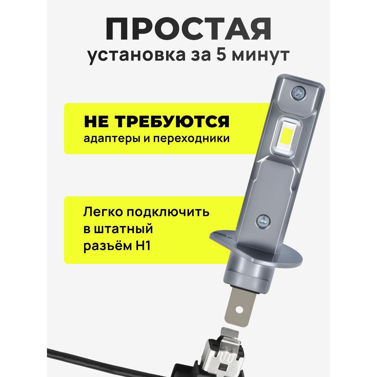 Лампа автомобильная ZMB Автомобильные светодиодные лампы цоколь H1