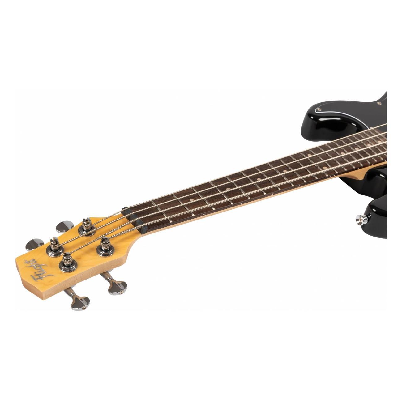 Бас-гитара FLIGHT FLIGHT Mini Bass Lite BK - бас-гитара уменьшенная, цвет черный, чехол в комплекте