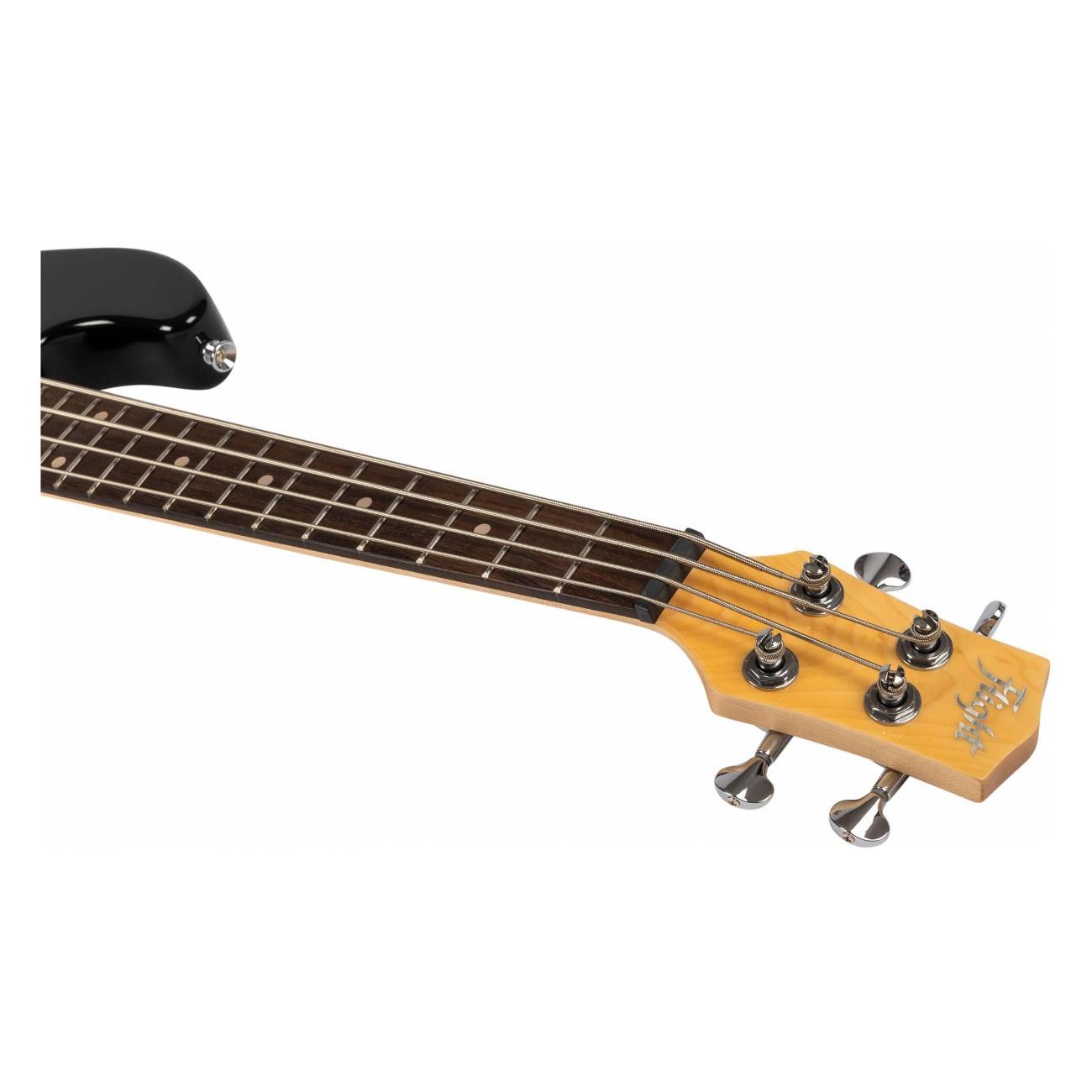 Бас-гитара FLIGHT FLIGHT Mini Bass Lite BK - бас-гитара уменьшенная, цвет черный, чехол в комплекте