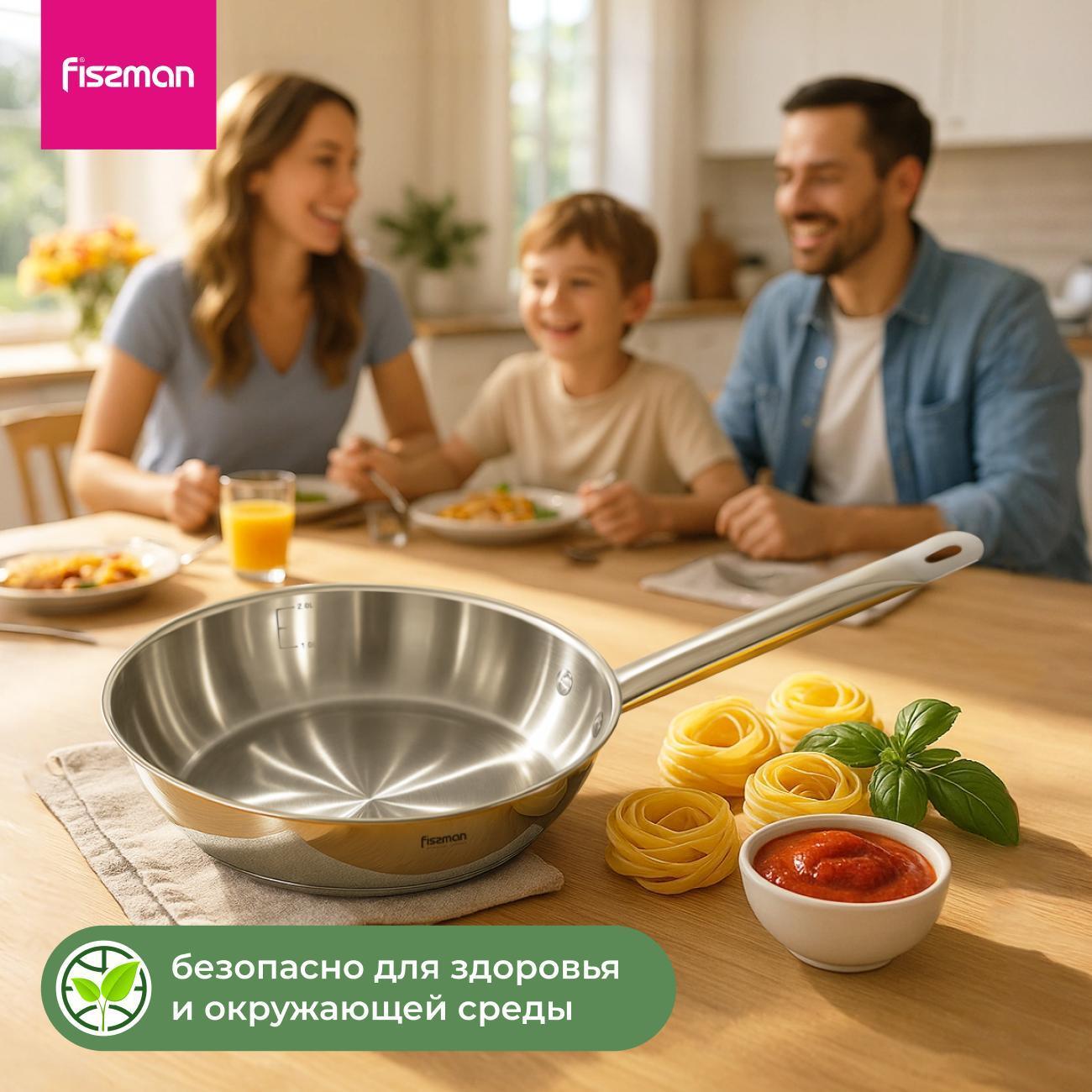 Сковорода FISSMAN 115436 FISSMAN КОМПЛЕКТ Сковорода 24см+ Крышка