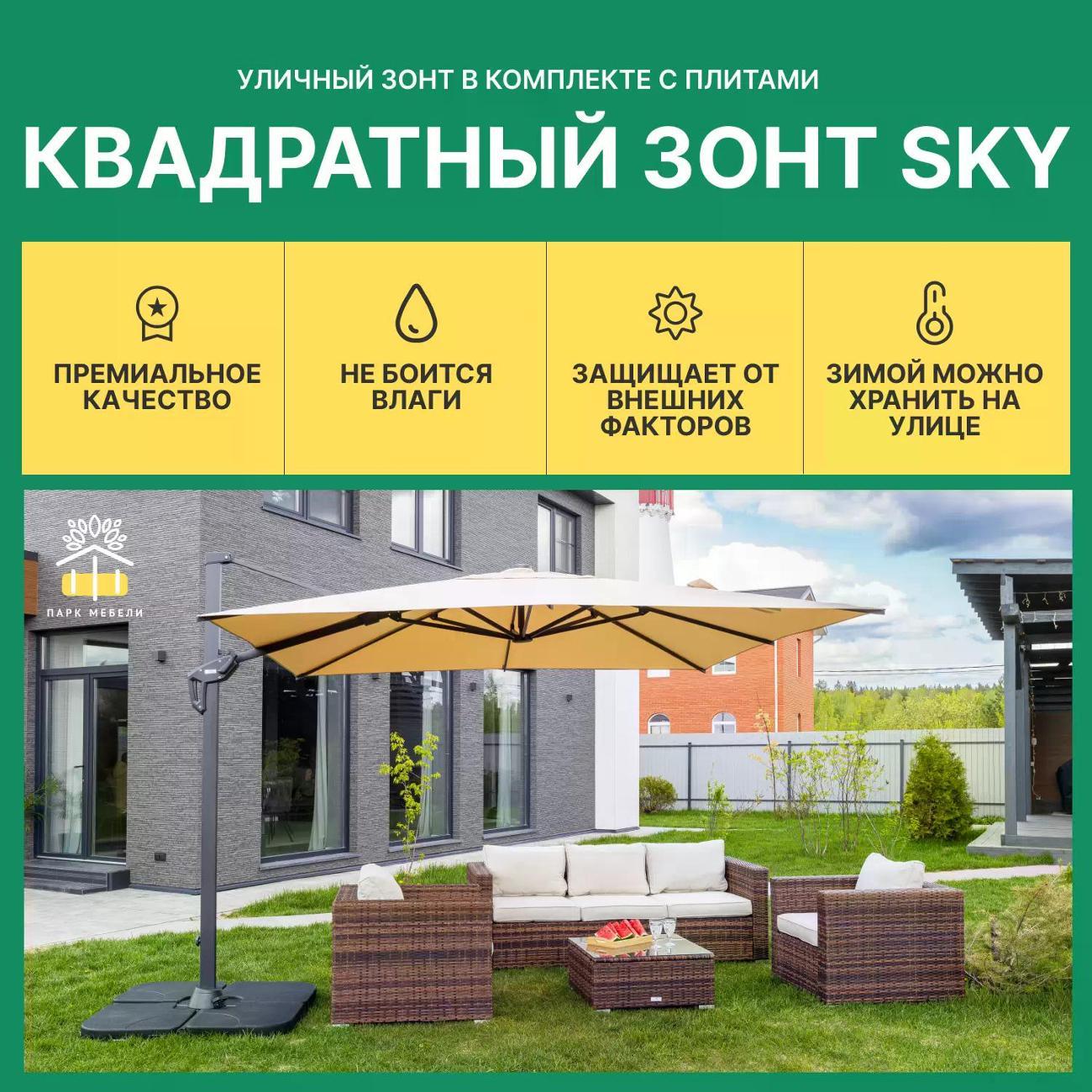 Зонт садовый Royal Family SKY SKY без утяжелительных плит