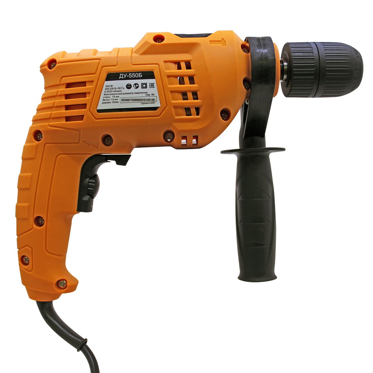 Дрель ударная Вихрь ДУ-550Б 72/8/6