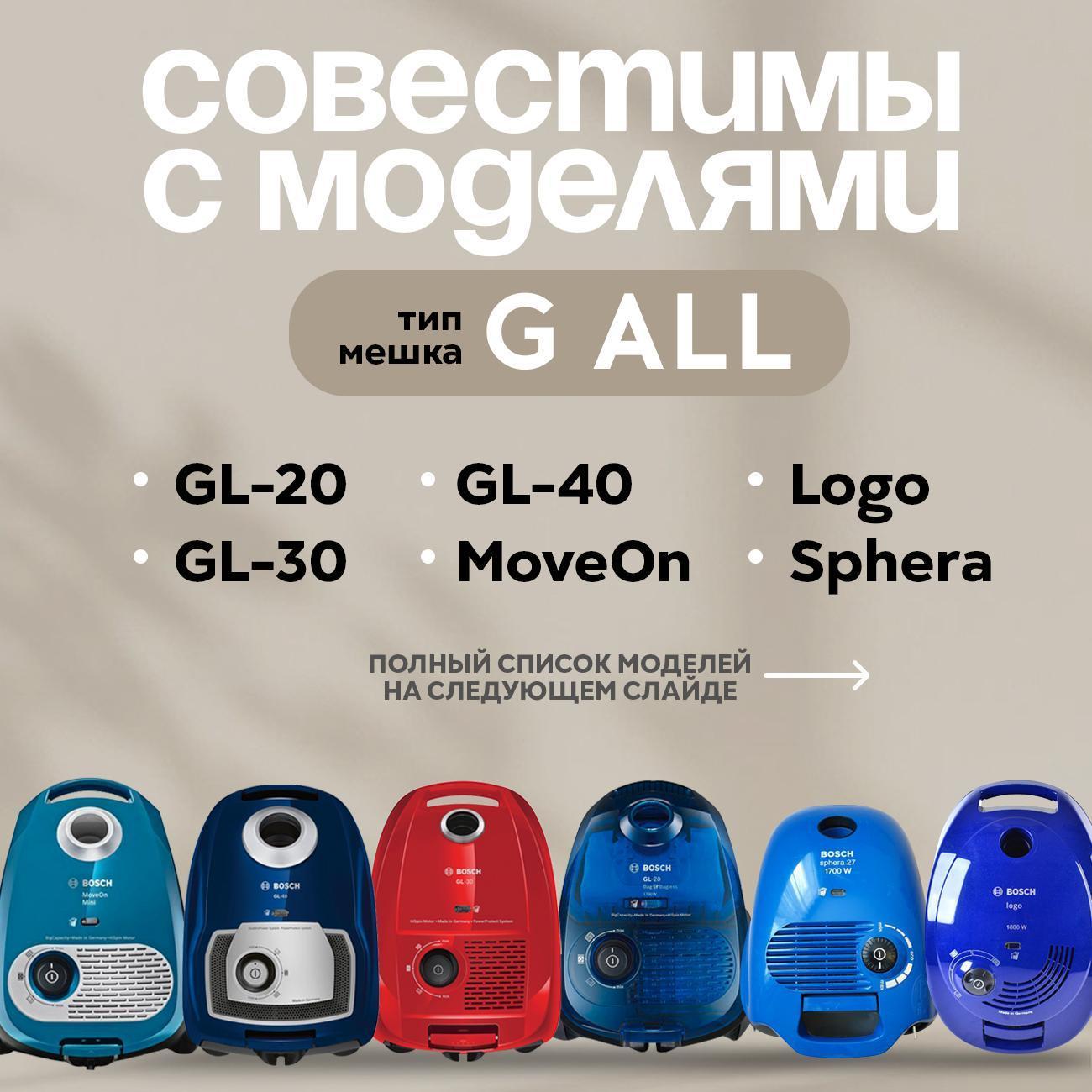 Пылесборник Dust Busters для пылесоса Bosch GL-20, GL-30, GL-40, Big Bag 31