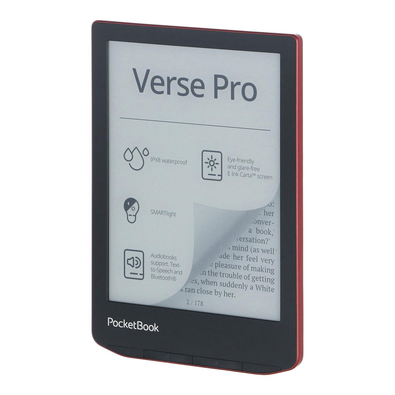 Восстановленная электронная книга PocketBook 634 Verse Pro Red (PB634), отличный