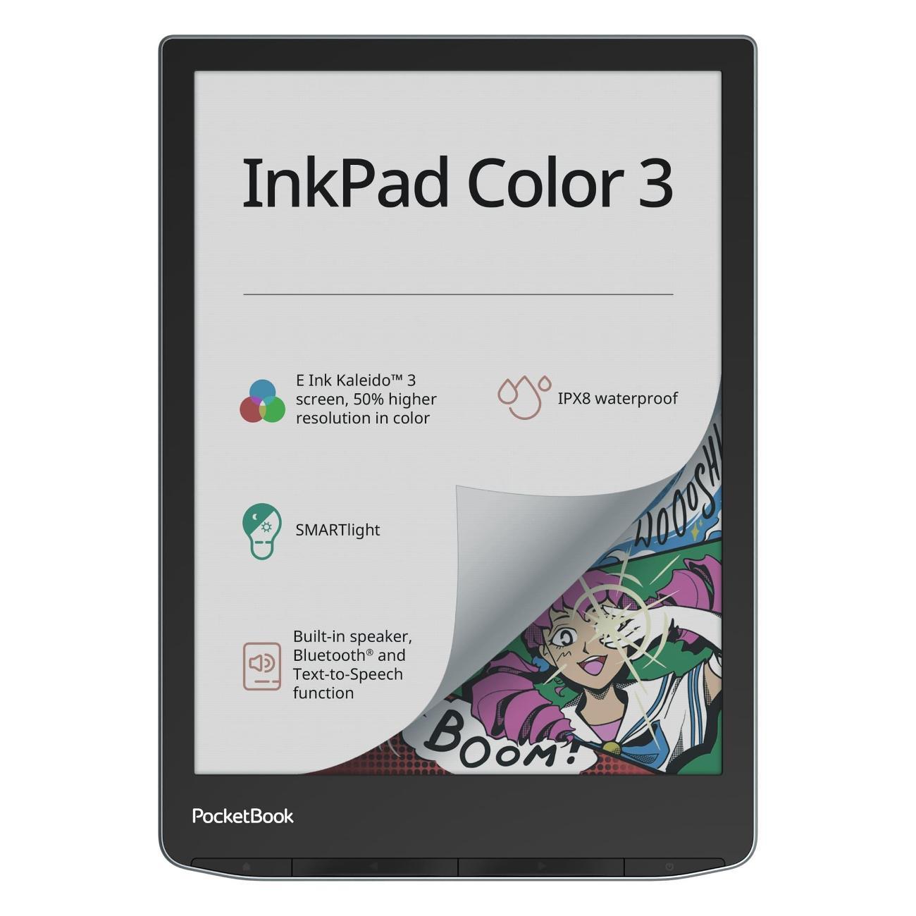 Восстановленная электронная книга PocketBook InkPad Color 3, отличный