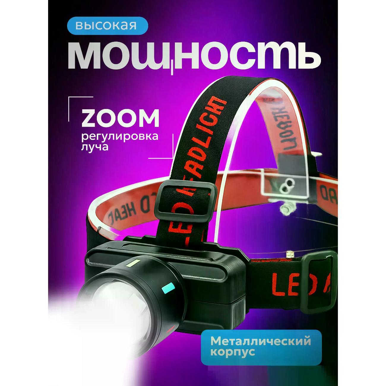 Фонарь налобный Питер Маркет KW-1832