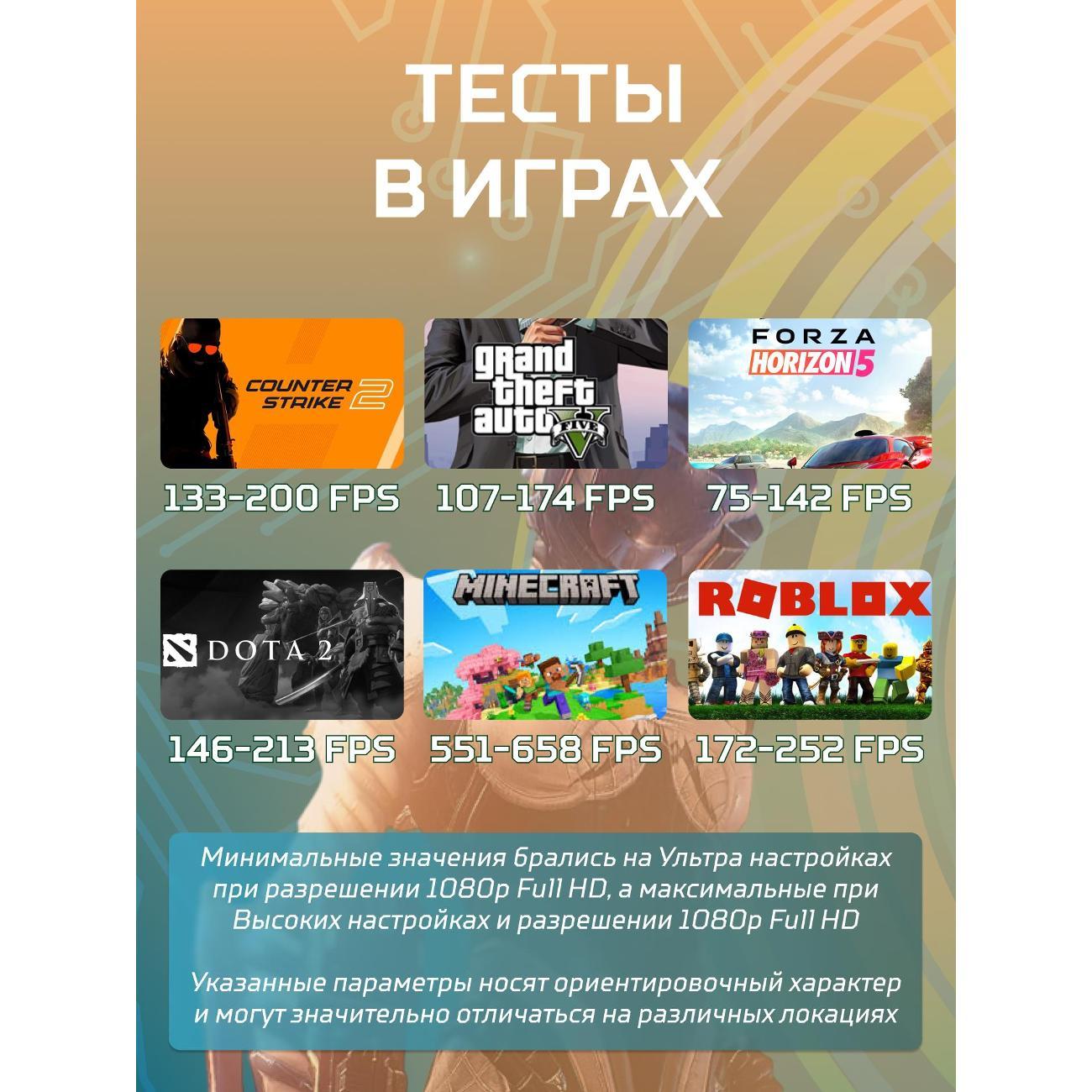 Системный блок БиГ! Комп Black Dragon 3050 - W10 70v279.2l