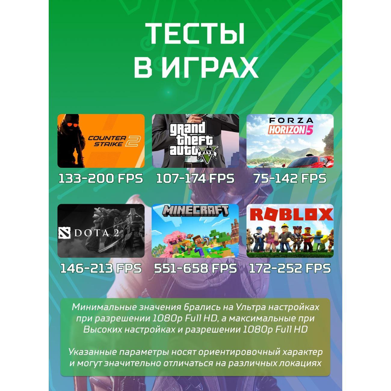 Системный блок БиГ! Комп Black Dragon 3050 - W10 70v279.2p