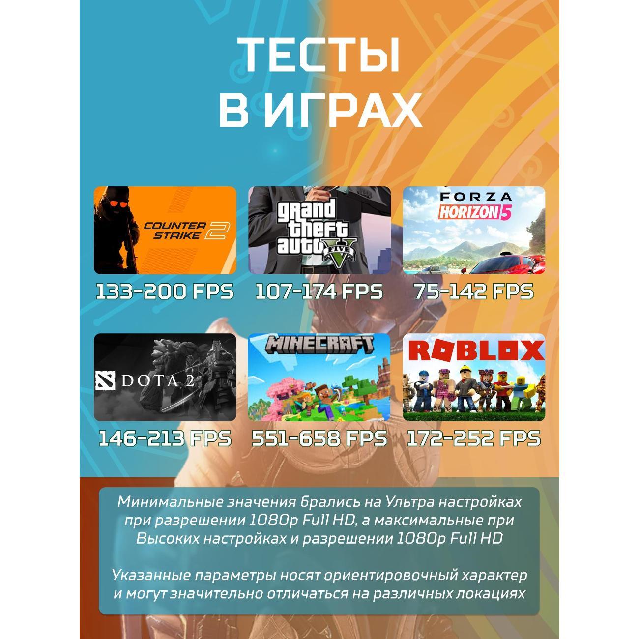 Системный блок БиГ! Комп Black Dragon 3050 - W11 70v279.2l