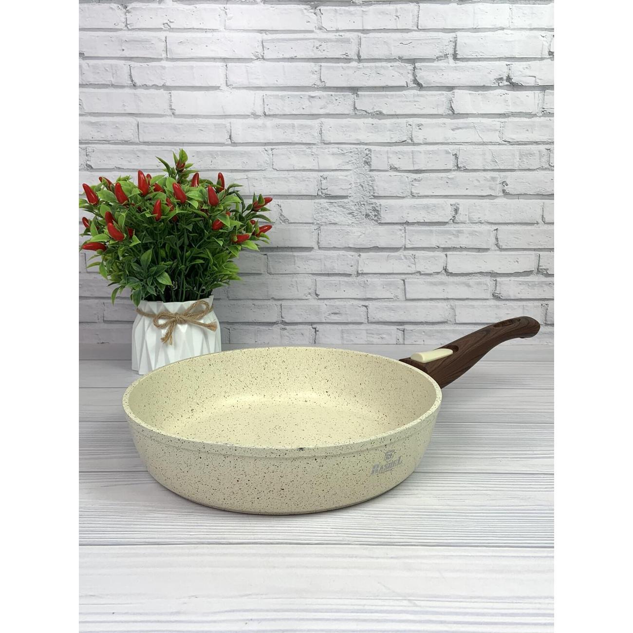 Сковорода RasheL 24см со съемной ручкой из литого алюминия