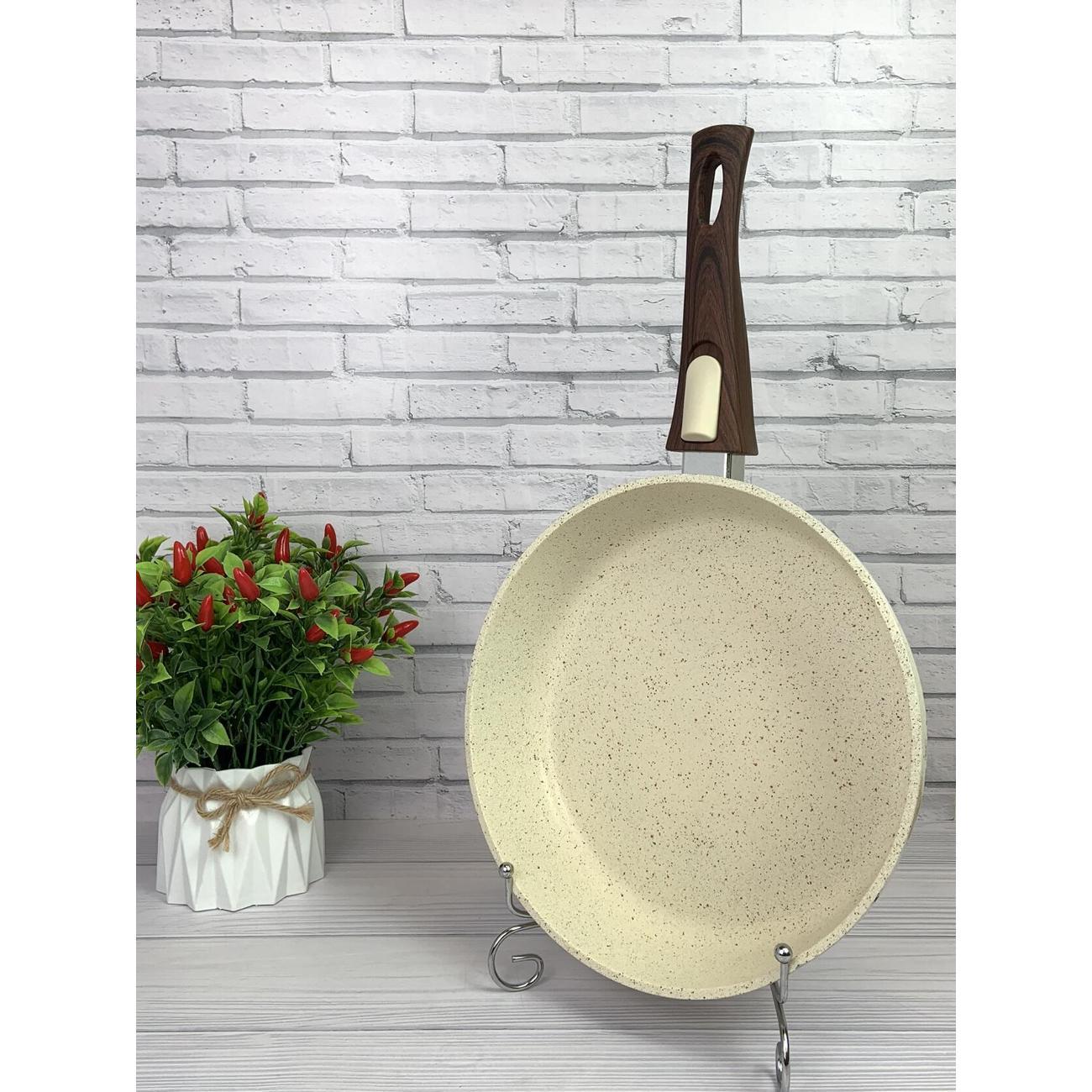 Сковорода RasheL 28 см со съемной ручкой Soft Touch для всех видов плит