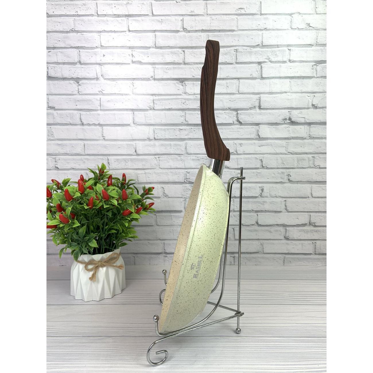 Сковорода RasheL 22 см с ручкой Soft Touch из литого алюминия