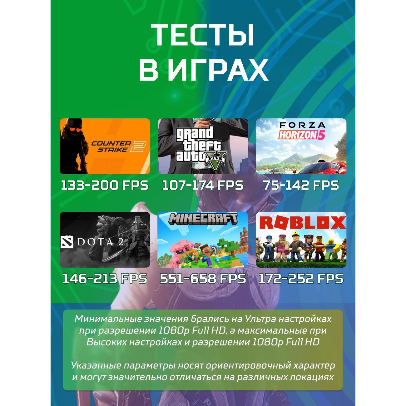 Системный блок БиГ! Комп Black Dragon 3050 - W11 70v279.1p