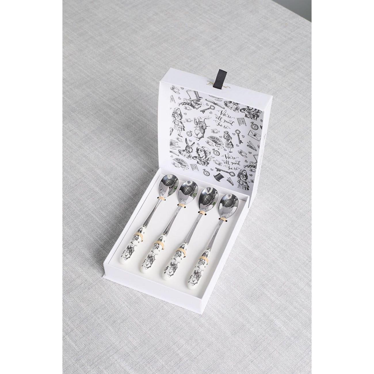 Набор столовых приборов Kitchen Craft Kitchen Craft Набор чайных ложек 4шт. "Алиса в Стране чудес" Mikasa V&A