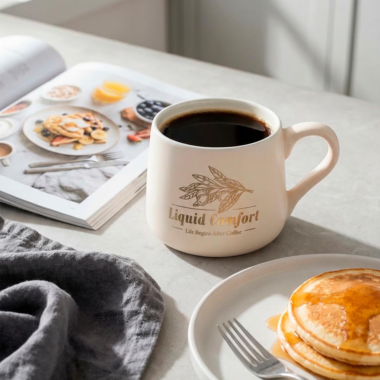 Кружка 340мл (фарфор) REGENT inox di PORCELLANA