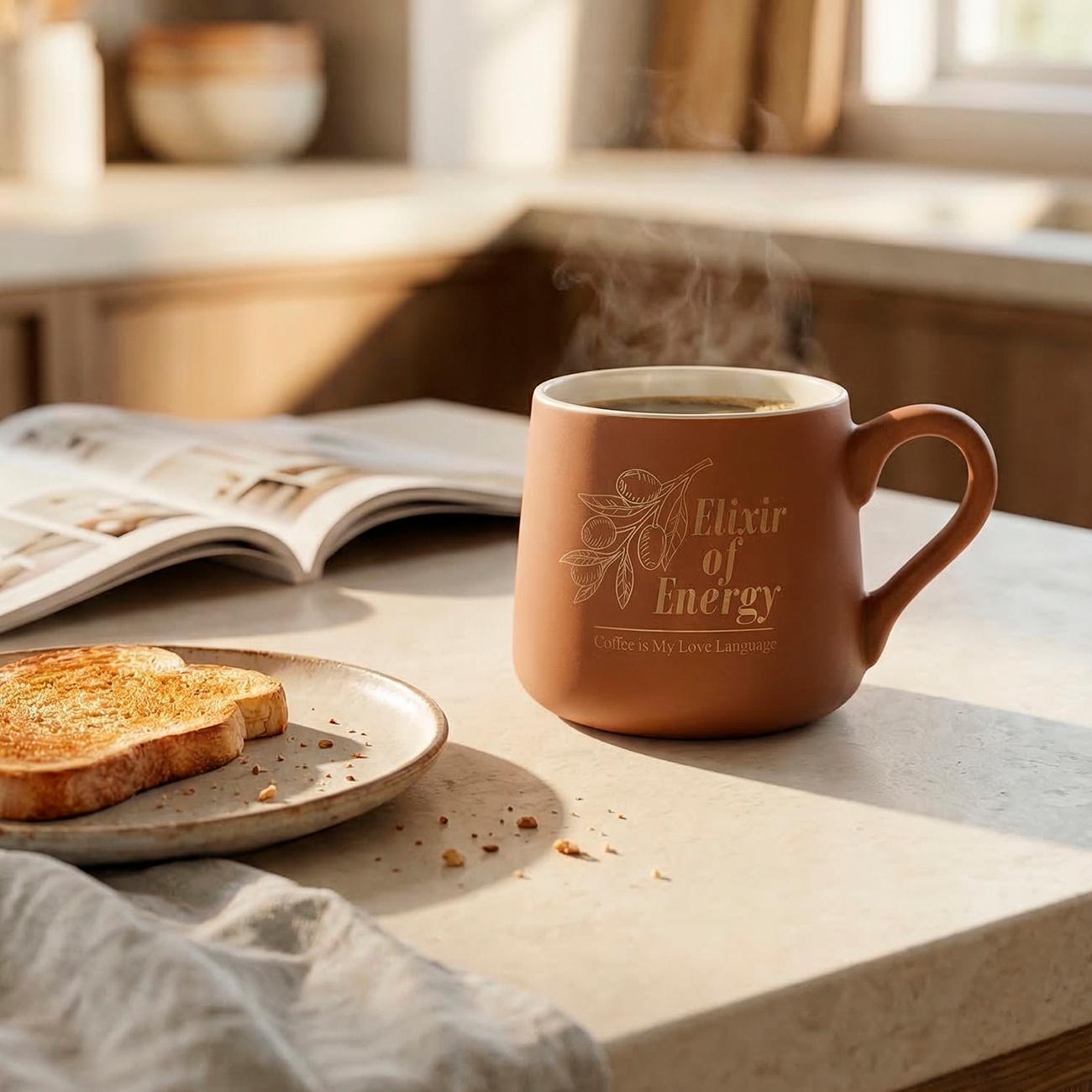 Кружка 340мл (фарфор) REGENT inox di PORCELLANA