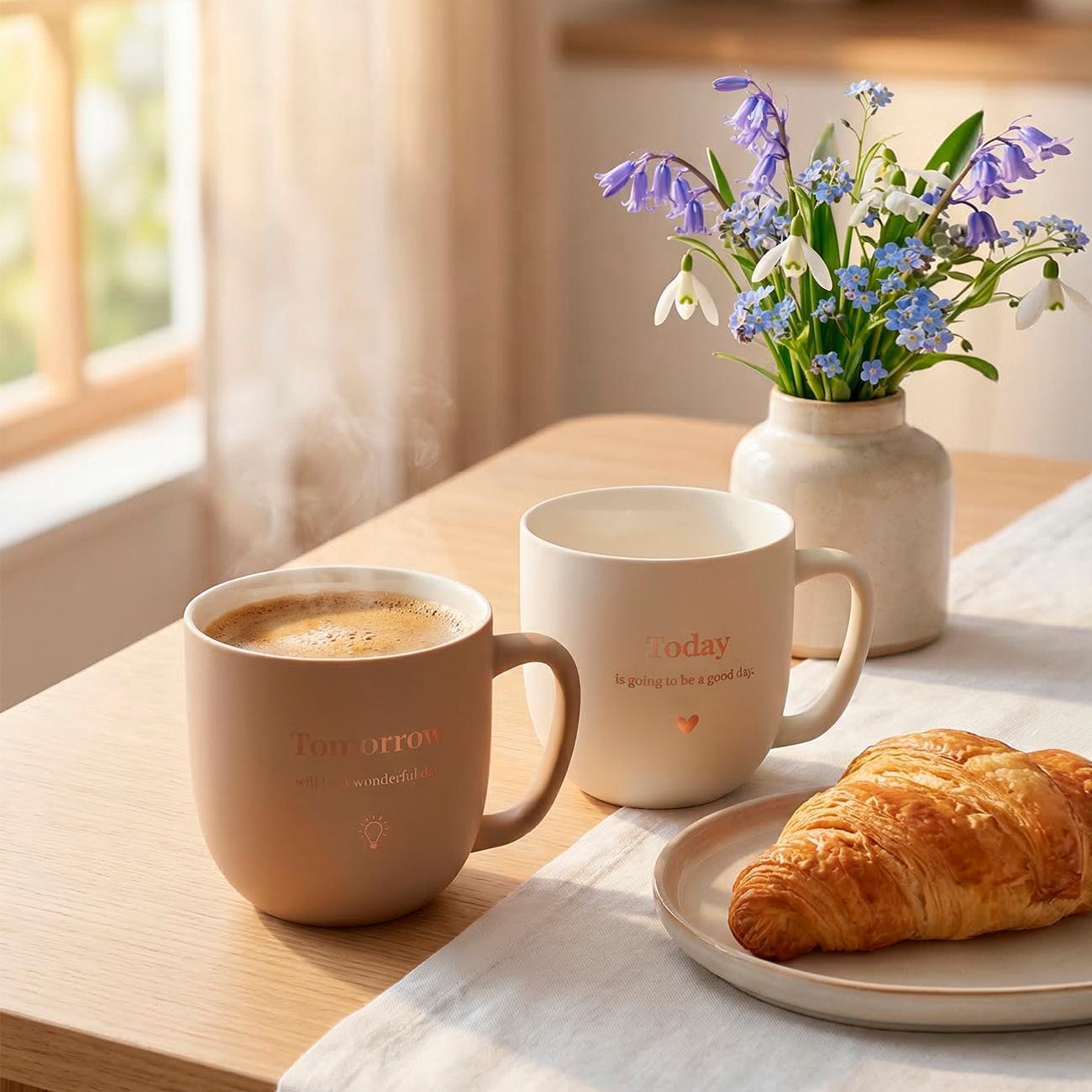 Набор кружек 2шт/310мл (фарфор) REGENT inox di PORCELLANA