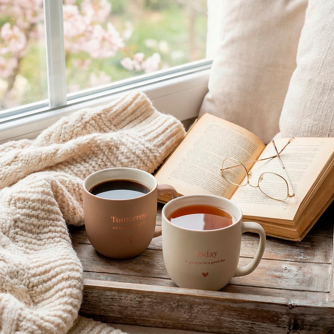 Набор кружек 2шт/310мл (фарфор) REGENT inox di PORCELLANA