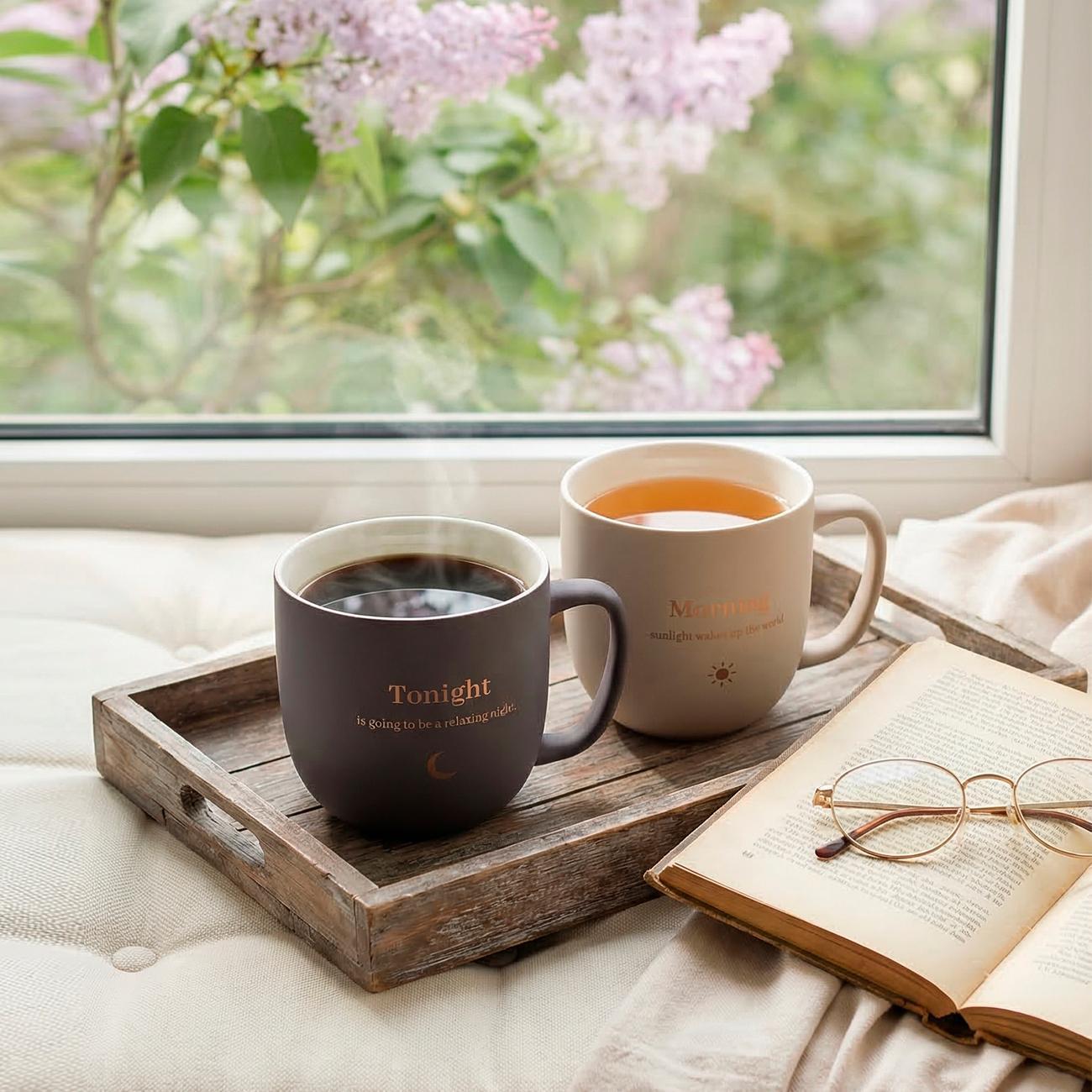 Набор кружек 2шт/310мл (фарфор) REGENT inox di PORCELLANA