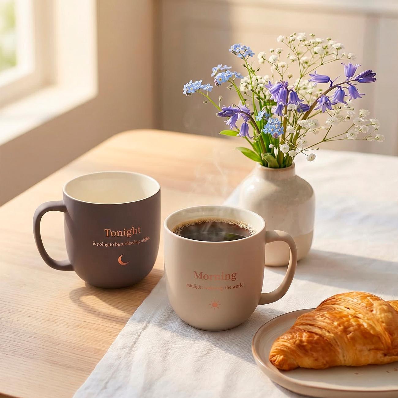 Набор кружек 2шт/310мл (фарфор) REGENT inox di PORCELLANA