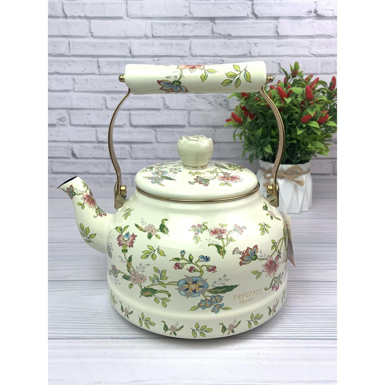 Чайник для плит Zeidan 2,7 л из эмалированной стали для всех видов плит