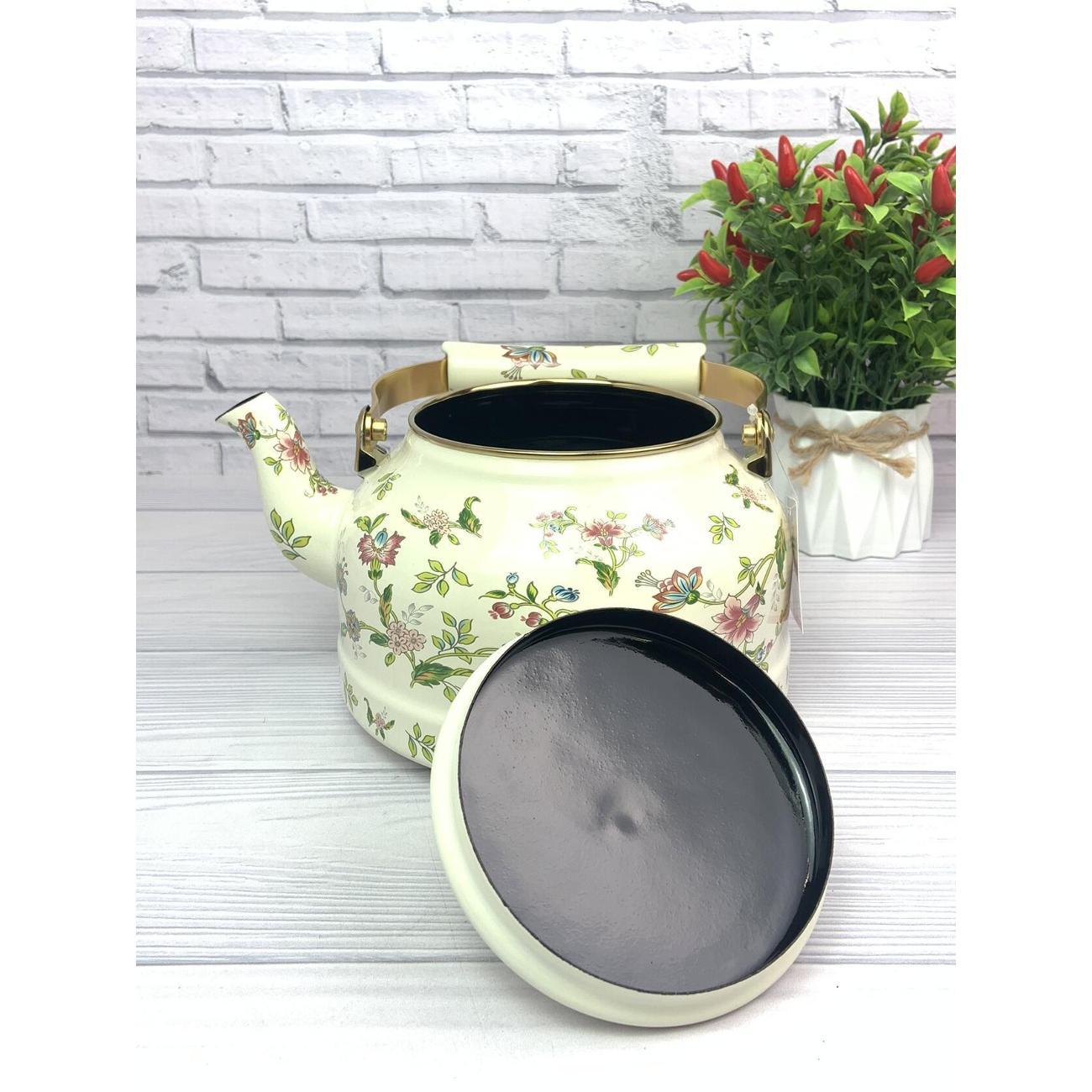 Чайник для плит Zeidan 2,7 л из эмалированной стали для всех видов плит