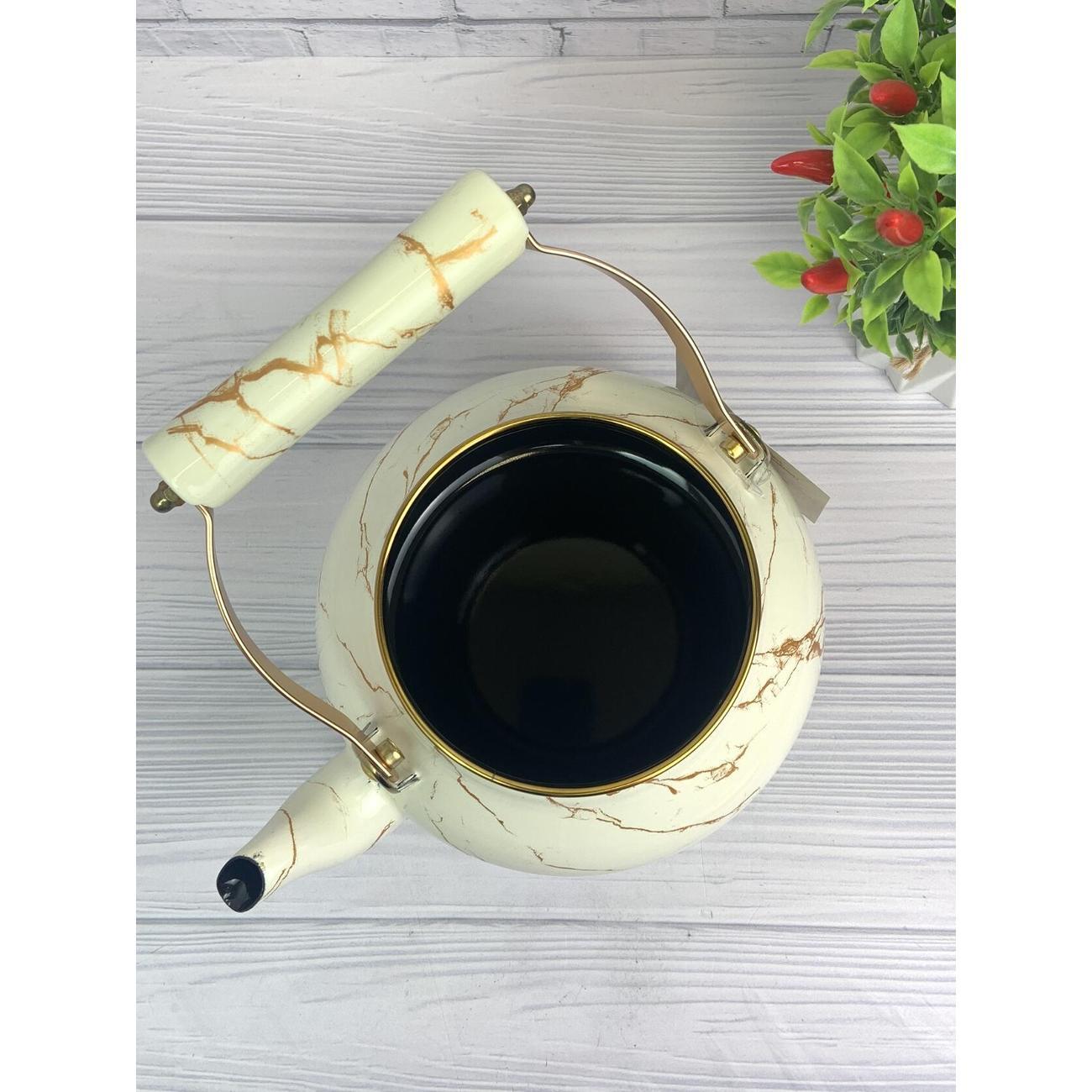 Чайник для плит Zeidan 2,7 л из эмалированной стали для всех видов плит