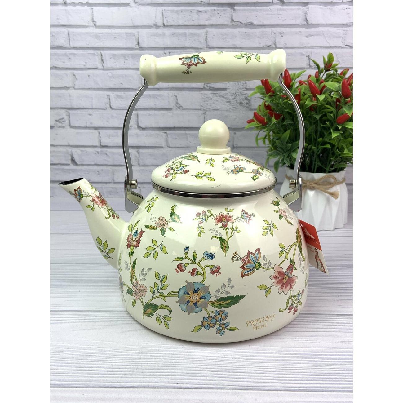 Чайник для плит Zeidan 2,6 л из эмалированной стали для всех видов плит