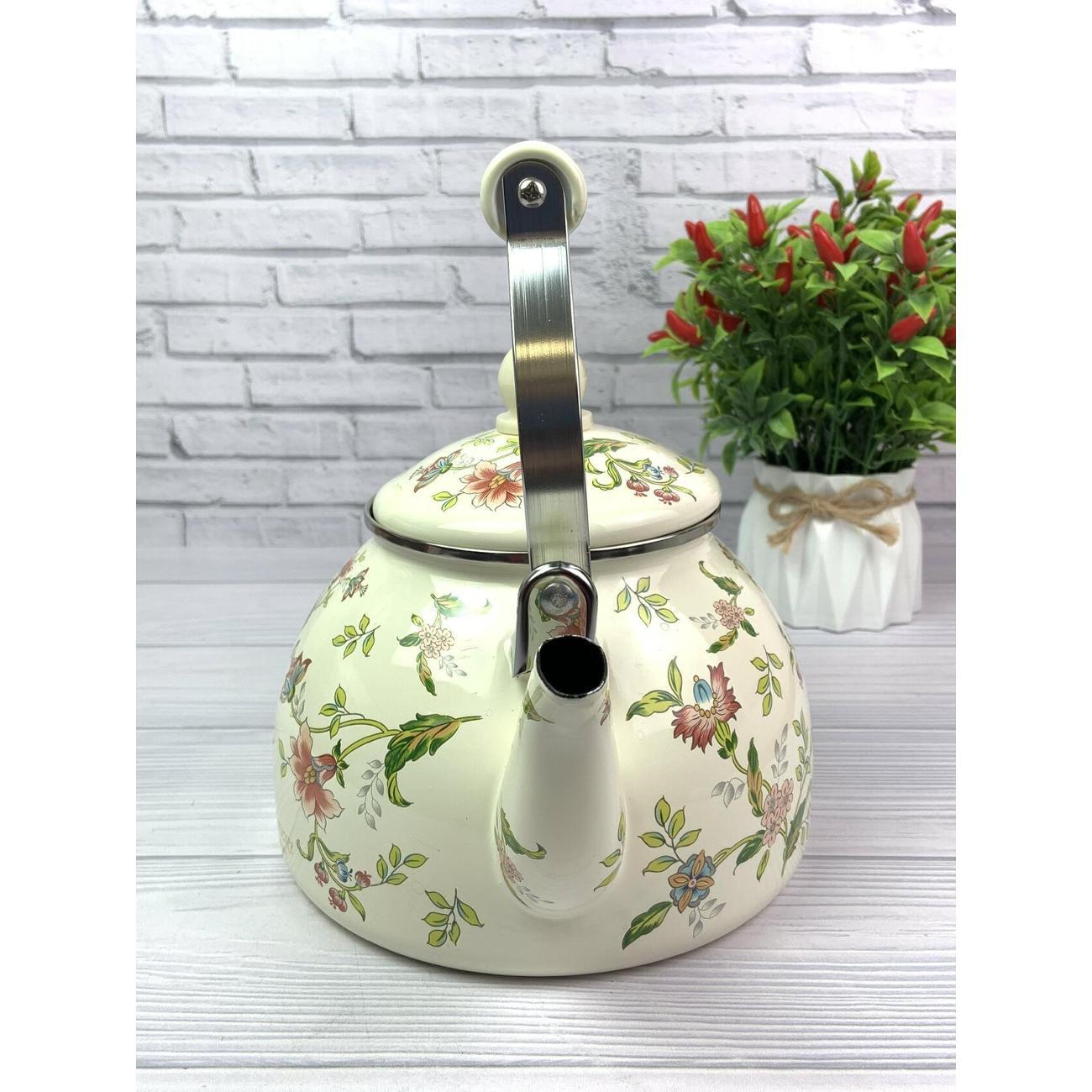 Чайник для плит Zeidan 2,6 л из эмалированной стали для всех видов плит