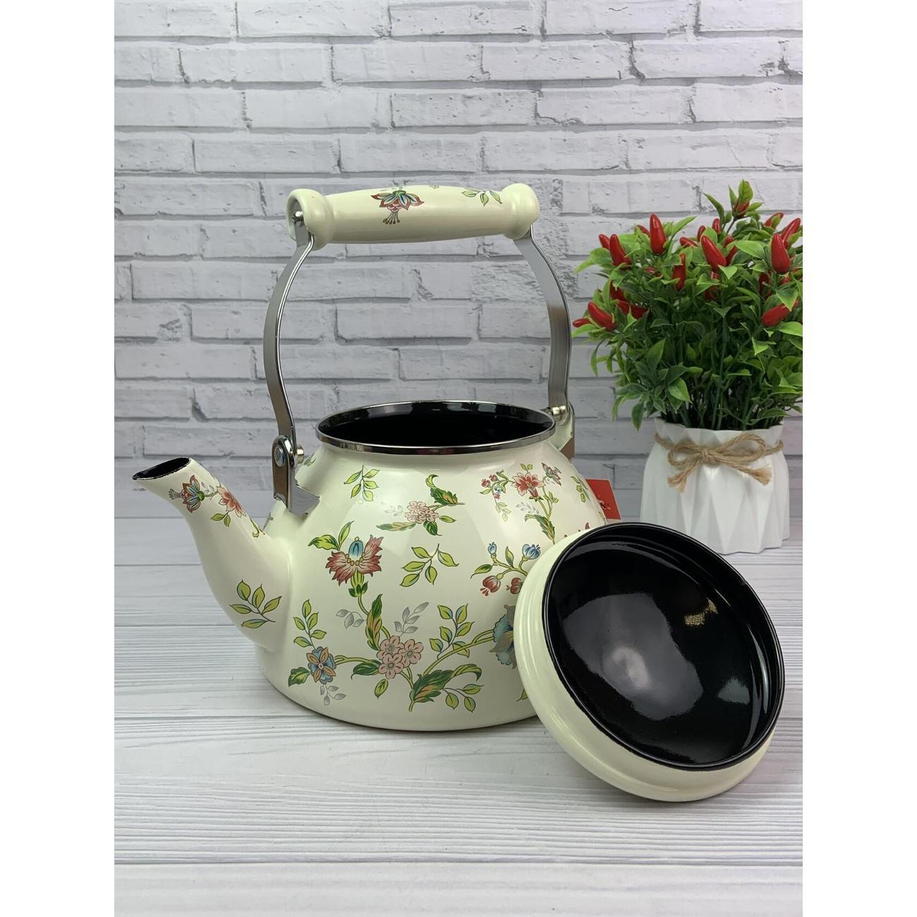 Чайник для плит Zeidan 2,6 л из эмалированной стали для всех видов плит