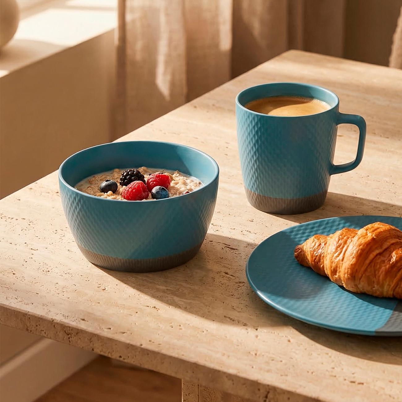 Столовый сервиз REGENT inox 3 предмета (фарфор) di PORCELLANA