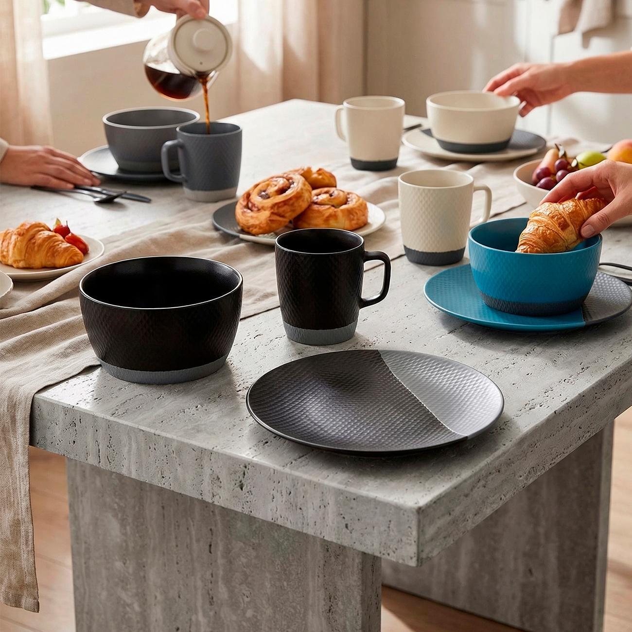 Набор посуды 3 предмета (фарфор) REGENT inox di PORCELLANA