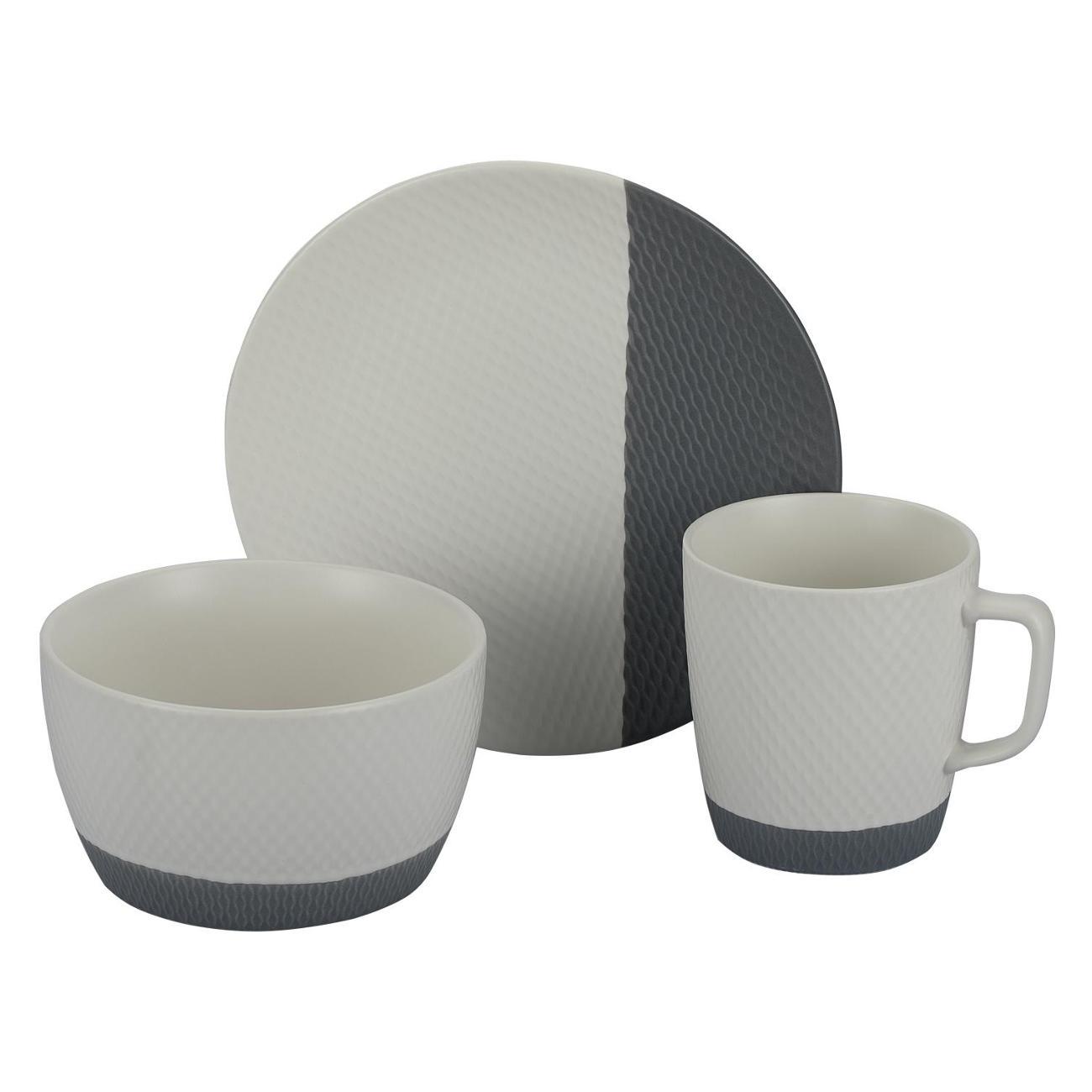 Столовый сервиз REGENT inox 3 предмета (фарфор) di PORCELLANA