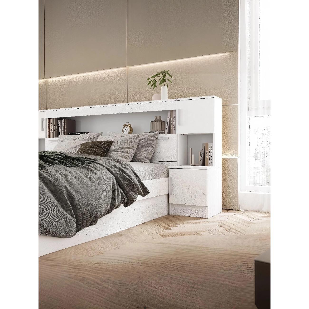 Кровать Мебельная компания Миф Басямиф 1,6м белая