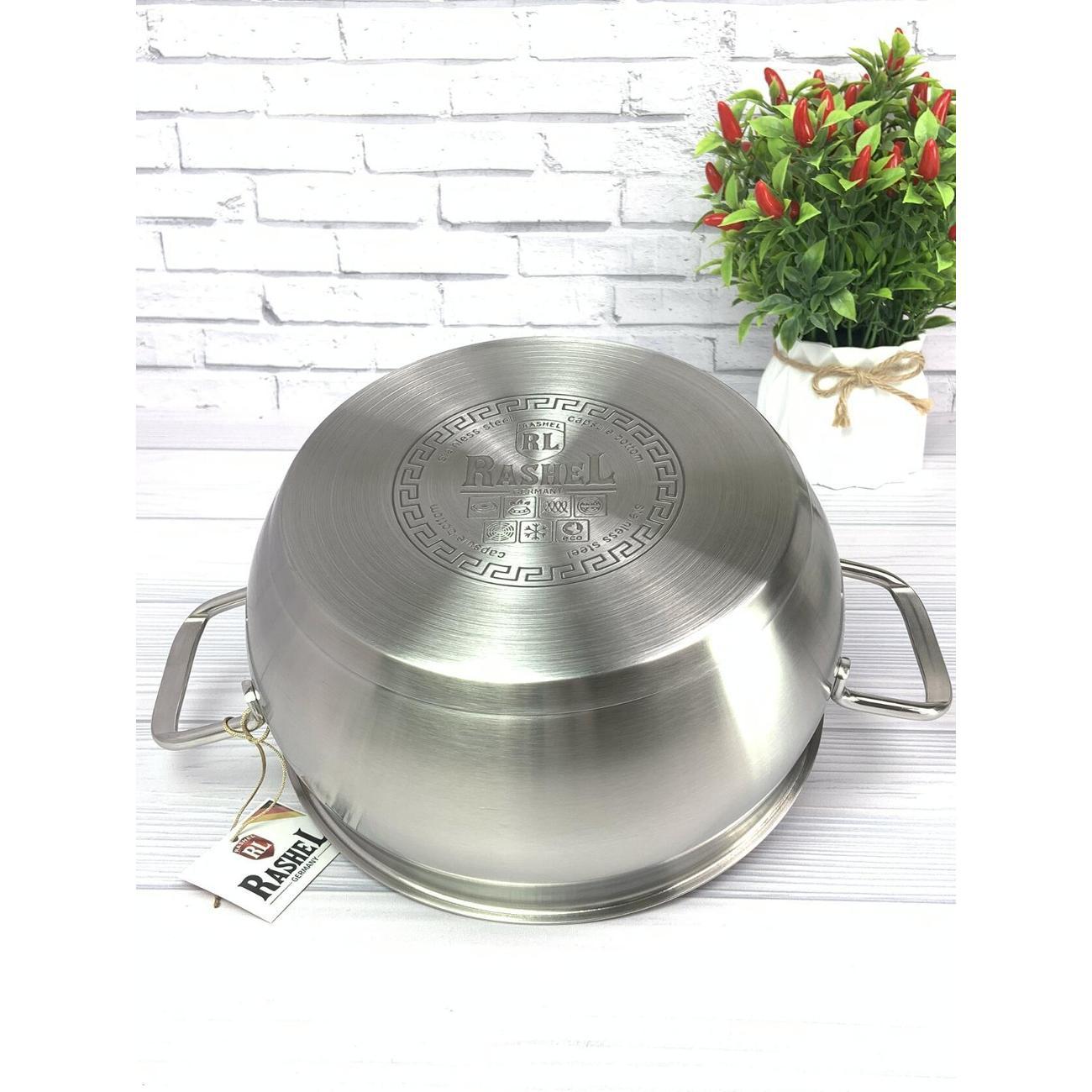 Кастрюля RasheL 2 л из нержавеющей стали с крышкой