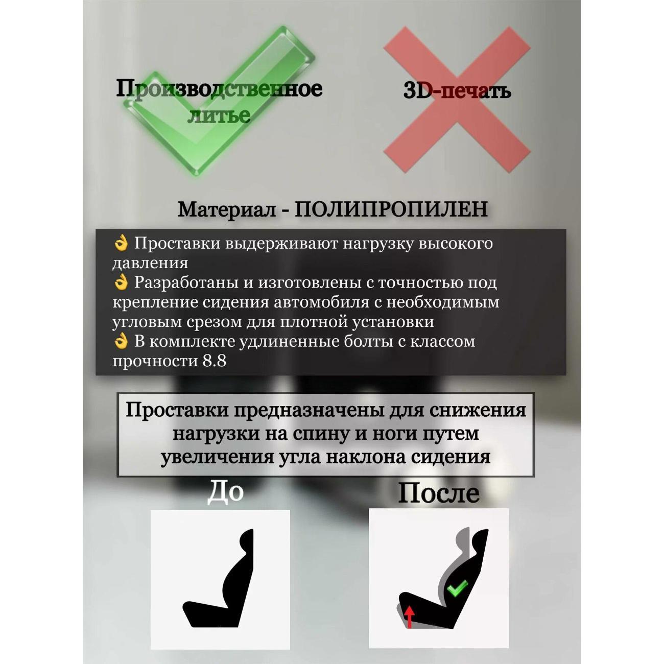 Проставка для квадроцикла Питер Маркет Проставки сидений Geely Coolray и Belgее Х50